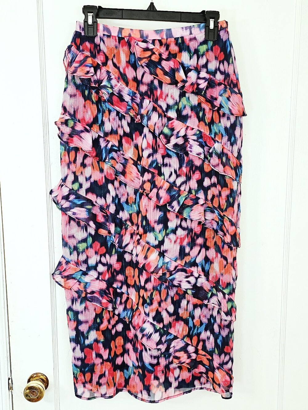 Calista Frill Midi Skirt By Minkpink